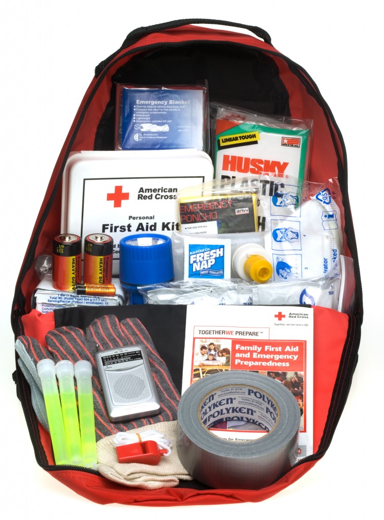 Red Cross "ready to go" preparedness kit